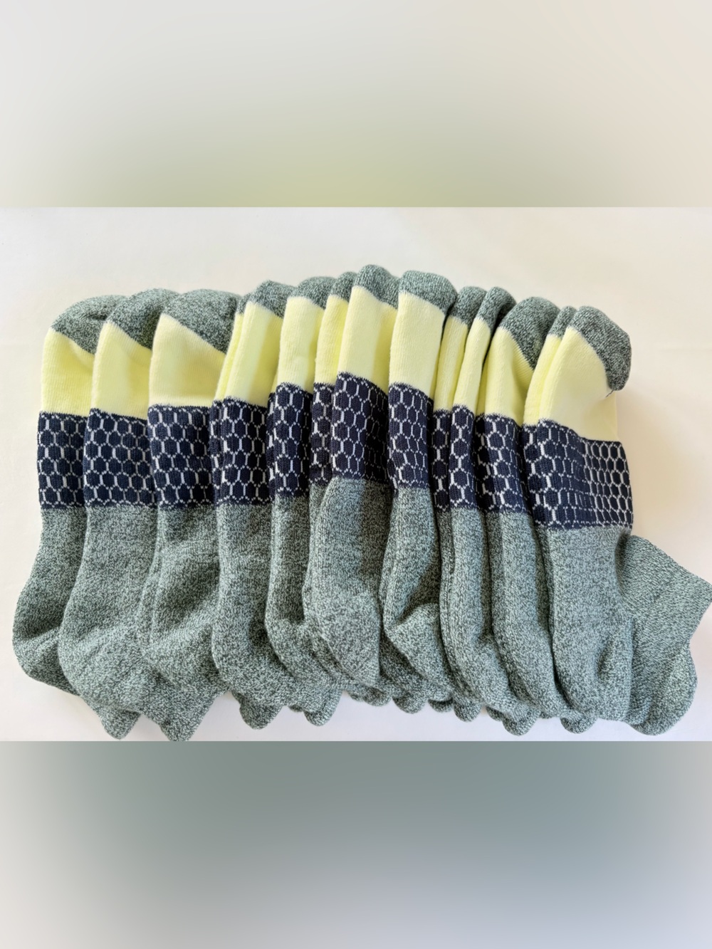 Bombas 10 Pack Multicolor Cushioned Ankle Socks Size L